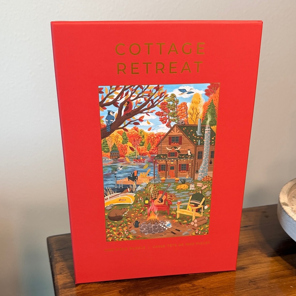 Rachel Bown Hobbry puzzle 1000 pieces. Cottage Retreat